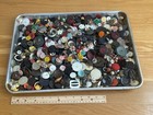 Huge Lot Vintage Buttons Sewing Crafts  4 Lbs Metal Plastic Celluloid Rhinestone
