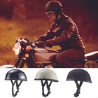 Beanie Motorcycle Half Helmet Ultralight Dot Approved Skull Cap Scooter Chopper