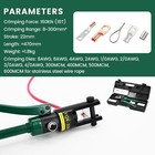 16t Hydraulic Battery Cable Crimper 8 Awg To 600 Mcm Cable Crimping Tool