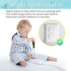 Baby-proof Outlet Covers 60 Pack - Child Safety Electric Plug Protectors  Easy I