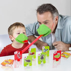 1set Frog Chameleon Lizard Mask Wagging Tongue Lick Cards Board Games For Kids B