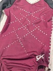 Competition Gk Elite Gymnastics Dance Leotard Child Large Asu Maroon Sun Devils