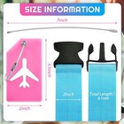 8 Pack Luggage Straps Suitcase Tags Set  Travel Adjustable Suitcase Belt Sili   