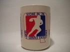Rare Vintage 1974 Sears Score In  74 Football Ceramic Coffee Mug Cup 1970s 70s