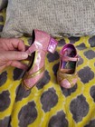 Disney Princess Pink Glitter Dress-up Shoes Girls Pretend Play Costume