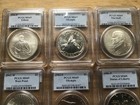 Silver Unc Commemorative Dollars Lot Of 10 Different Pcgs Graded Ms 69