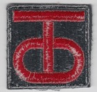 Vintage Us Army 90th Infantry Division Patch Cut Edge Military Vietnam War Era