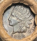 Bu 1888 End Unsearched Old Estate Wheat Penny Roll Indian Head Vintage Cents  q1
