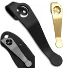 Black Stone Wash Deep Carry Pocket Clip Titanium For Spyderco Para 3 Or Smock