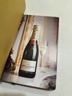 New Moet   Chandon Champagne Notebook Hardcover Cream And Gold Luxury - Rare New