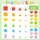 20pcs Foam Stickers 8colors Foam Shapes Stickers For Kids Self 16 Multicolor