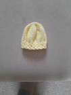 New Hand Knitted Baby Hat In White  Pink  Lemon  Cream  Mint Or Blue Newborn 