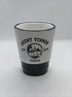 Mount Vernon Virginia George Washington Ceramic Shot Glass Black White