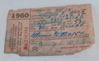  5   Vintage 1960-1964 Pennsylvania Pa Resident Fishing License 1960 First Paper
