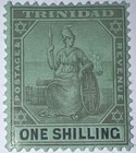 Travelstamps  1909 Trinidad Stamps Sc 100   Sg  143   1 Shilling  Mint Og Hinged