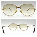 Cartier Santos Teardrop Gold Frame Glasses sunglasses Elegant Vintage From Jp