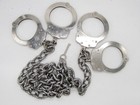 Peerless Model 700c Custom 2 Prisoner Buddy Chain Handcuffs   Restraints  