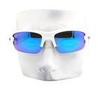 Oakley Youth Fit Sunglasses Oj9008-0758 Flak Xxs Matte White Blue Kids Size