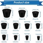  24pcs Rubber Stoppers Assorted Sizes  000-8 Solid Lab Bottle Plug Seal Kit