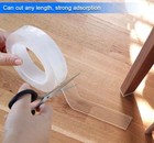 Nano Tape Double Sided Heavy Duty Reusable Adhesive Stick Transparent Tape new 