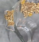 Vintage Arthur Court  Ice Wine Bucket Gold Grapevine Paneled Made In France 