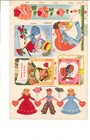 Vintage Uncut 1951 40 Valentines Paper Dolls  whitman org Sz lasr Repro Free Sh
