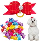 50 100pcs Bling Puppy Small Dog Hair Bows Cute Grooming Accessory For Yorkie Cat