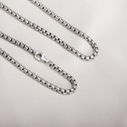 2 5mm 925 Sterling Silver Box Chain Necklace Men Women Lobster Clasp