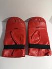Everlast Boxing Gloves Vintage Pair Red Bag Training Equipment
