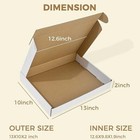 13x10x2 Inch Tab Lock Tuck Top Shipping Mailer Boxes For Packaging Small Busines