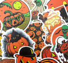 50pc Random Halloween Pumpkin Patch Sticker Pack