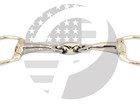 Eggbutt Snaffle Horse Bit Double Jointed Horse Bit With Oval Link Stainless