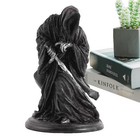 Grim Reaper Decor   Black Tunic Robe Statue Of Holy Death Santa Muerte Gothic 
