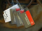 Northwest Airlines Luggage Tags - Vintage Red Gray Logo Playing Cards Set  3 