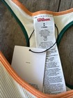 Wilson Midtown Tennis Dress M Cream Racerback  Golf Pickleball Tennis Nwt New