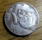 1921 Indian Skull Knife Coin     Morgan Dollar Style Hobo Nickel Art