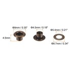 100 Set Grommets Kit Metal Eyelets 0 18  Grommet Tool For Diy Project Bronze