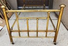 Beautiful Vintage Twin Brass Platec Bed With Frame  