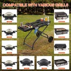 Portable Grill Cart For 17    22  Blackstone Griddles And Weber Q1000  Q1200    