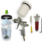 Lime Line 1 3 Hvlp Automotive Spray Gun With Disposable Paint Gun Setup