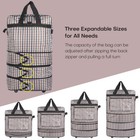 Expandable Rolling Wheeled Duffle Bag Luggage Spinner Suitcase Travel 3-layer
