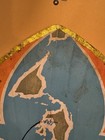 Vintage India 1950s Air India Route Map Ad Advertising Fan