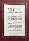 Vintage Unused Webway Burgundy Scrapbook Photo Album With 36 Black Pages
