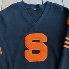 Vintage 50s Syracuse Football Varsity Sweater Size 44 Red Fox Athletic Clothing