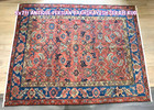Antique Hand Woven  Serapi Rug 5x7ft From Circa 1880