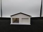 1 64 S Scale-double Ended White 2 Car Garage W  Movable Door And Removable Roof