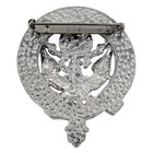 U s  Air Force Pewter Cap Badge brooch - Made In The U s 