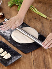 1pc Stainless Steel Rolling Pin  Non-stick Dough Roller For Baking Pastrys - New