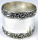 Antique Sterling Silver Napkin Ring  37 6g  Engraved  marjorie 