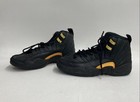Air Jordan 12 Retro Black Metallic Gold Youth Basketball Shoes Size 5 5y